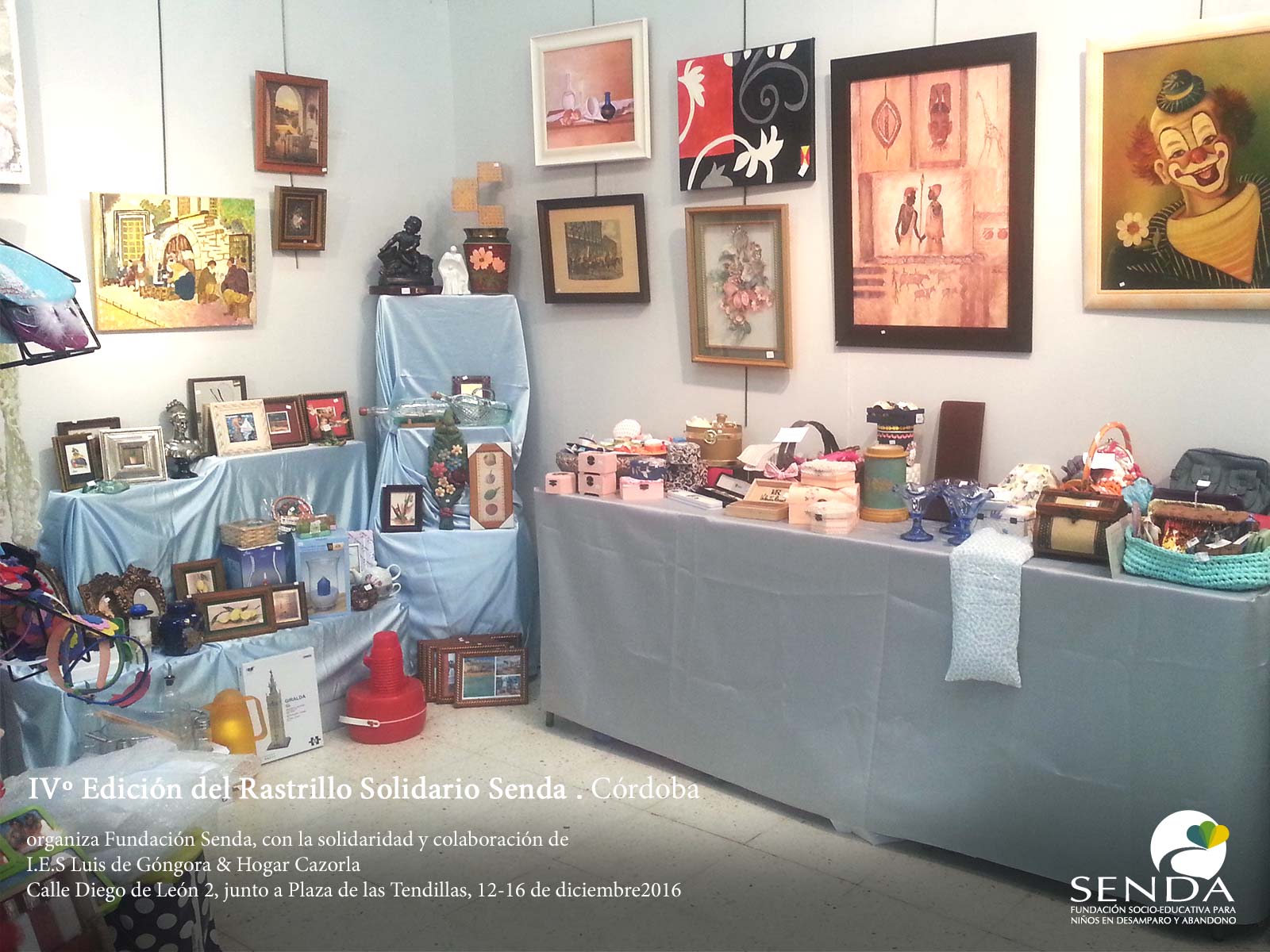Rastrillo Solidario cuarta edición Fundación Senda Córdoba IES Luis de Góngora