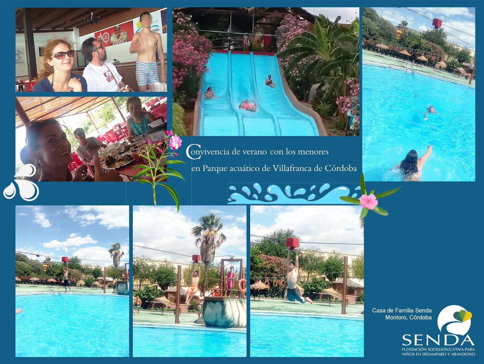 Convivencia verano 2016 Casa de Familia Senda Parque acuatico Villafranca Córdoba